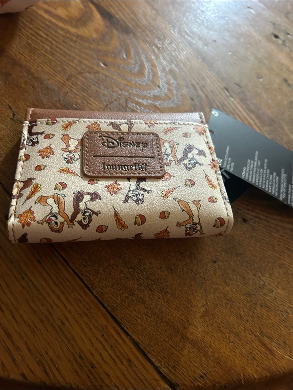 Loungefly Chip & Dale Fall Leaves Mini Backpack and matching wallet - Picture 5 of 7
